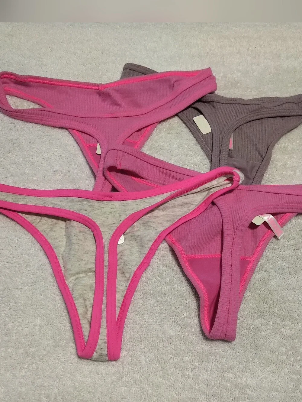 BRAND NEW NWT PINK Victoria's Secret Bundle Of Bikini Underwear -Size M